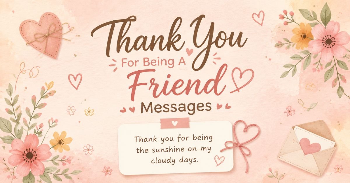 150 Heartfelt Thank You For Being A Friend Messages – Gratitude List