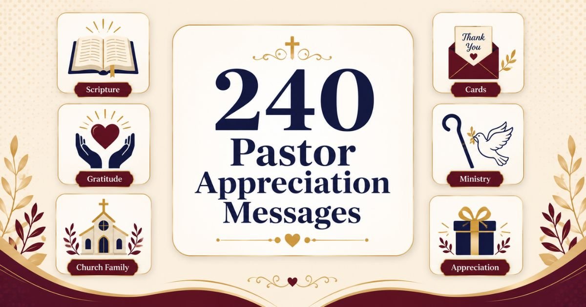 240 Pastor Appreciation Messages: Heartfelt Words to Thank Your Pastor
