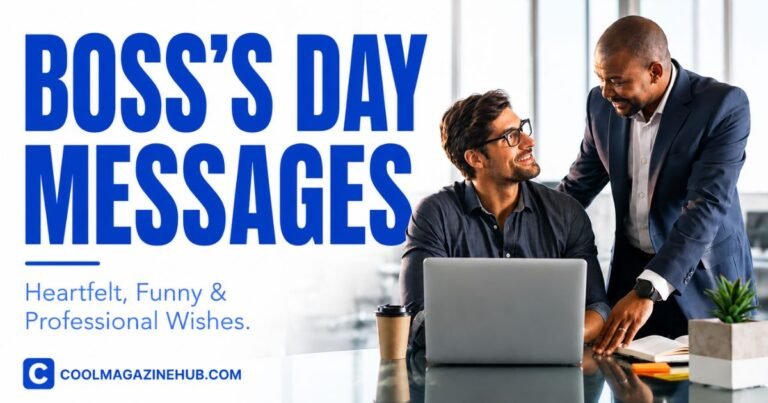 240 Thoughtful Boss's Day Messages : 2026 (Heartfelt, Funny & Professional)