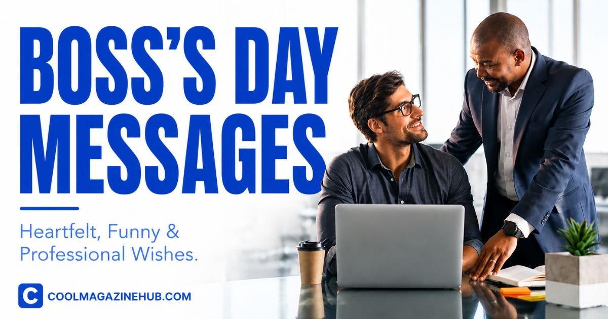 240 Thoughtful Boss's Day Messages : 2026 (Heartfelt, Funny & Professional)