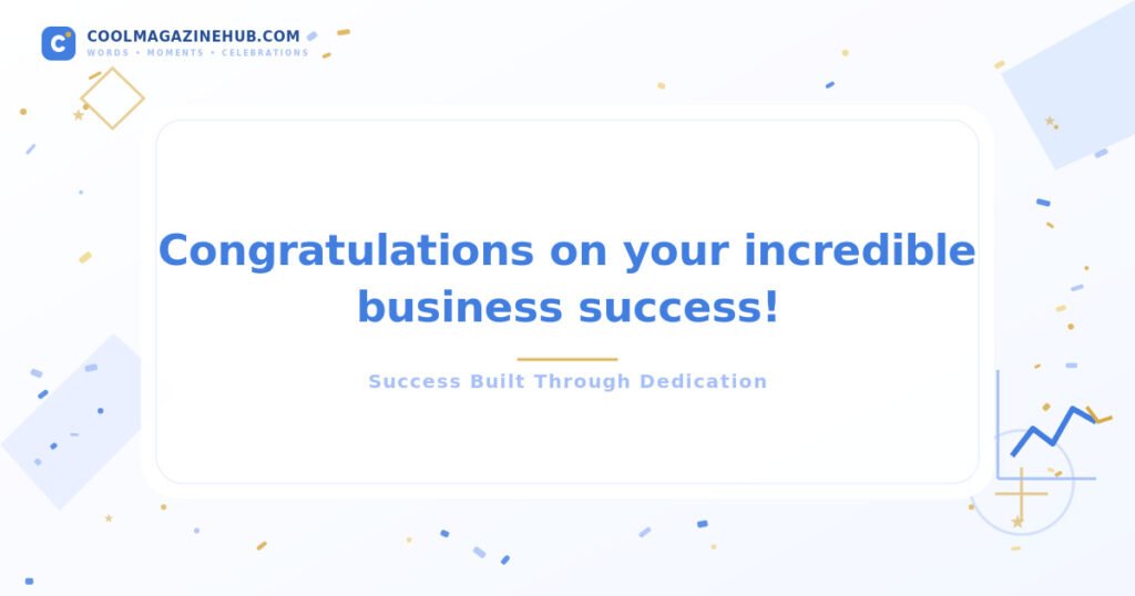 Congratulations Messages for Business Success