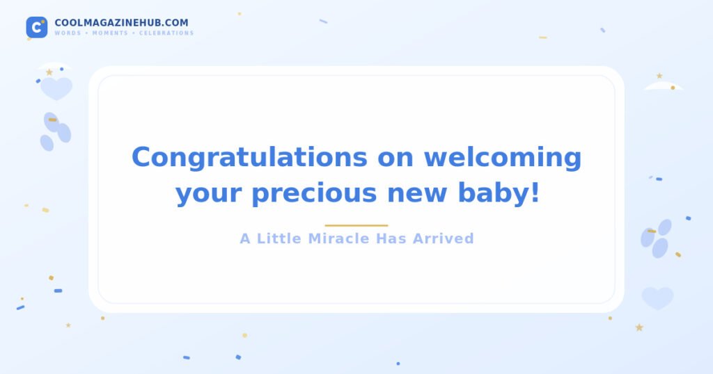 Congratulations Messages for a New Baby