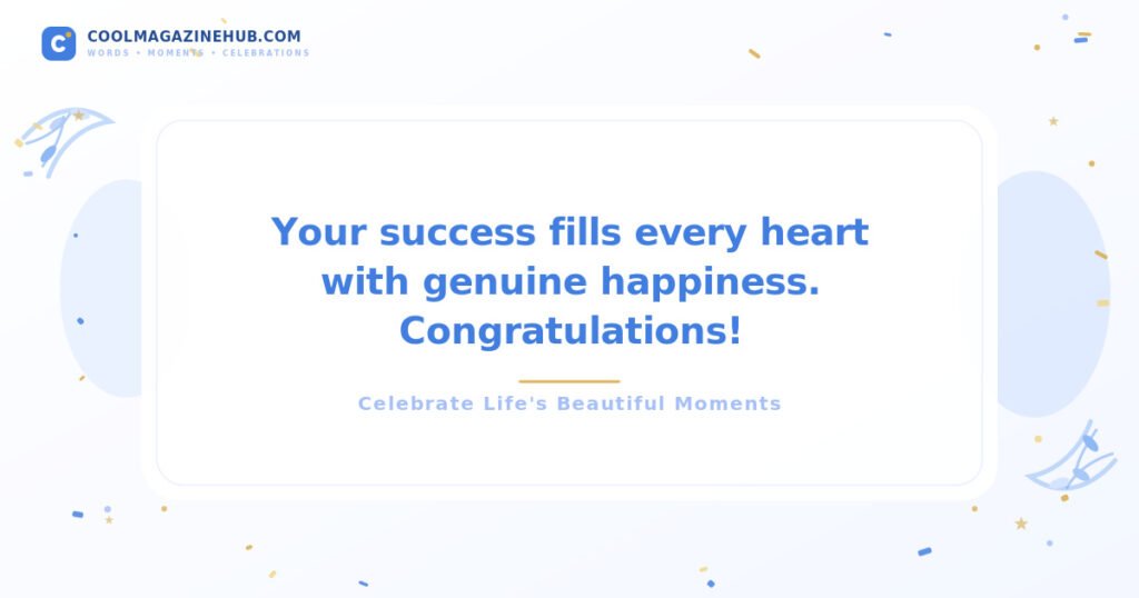 Heartfelt Congratulations Messages