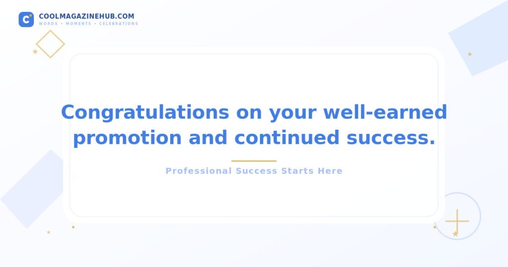Professional Congratulations Messages