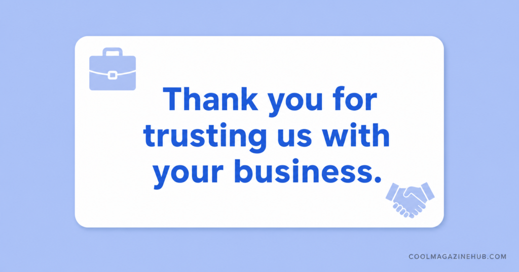 Professional Thank You Messages for Clients and Business Partners