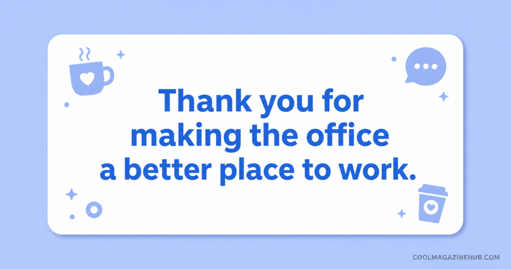 Professional Thank You Messages for Coworkers and Peers