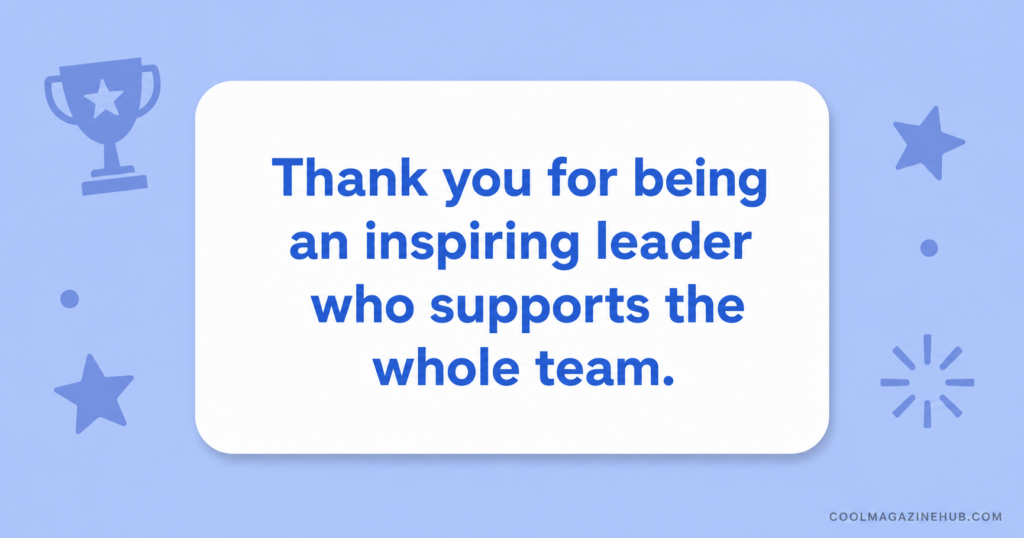 Professional Thank You Messages for Leadership and Bosses