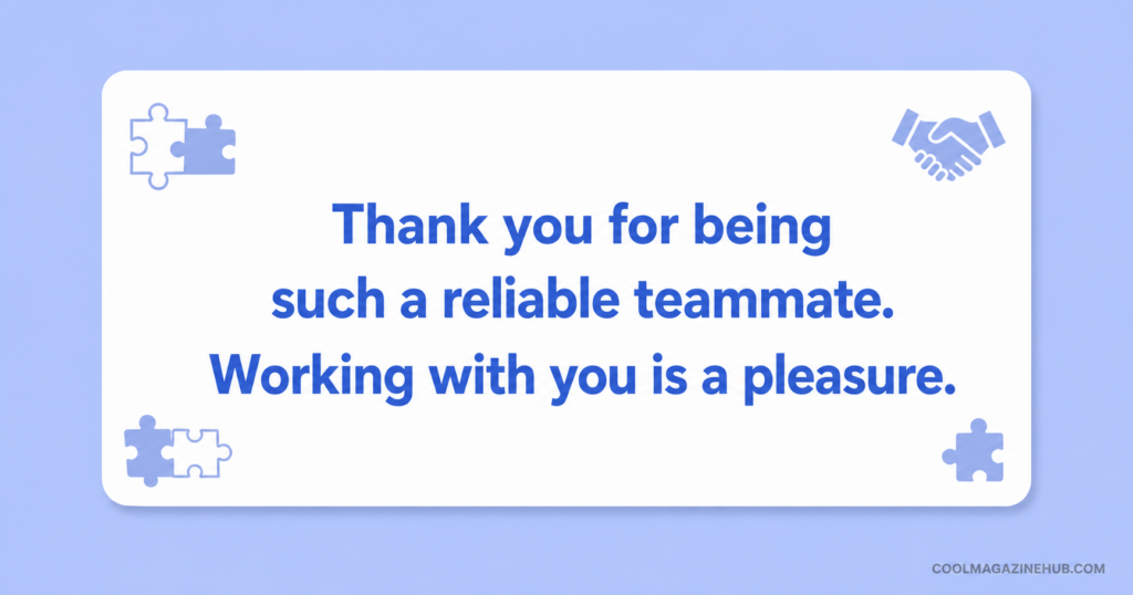 Professional Thank You Messages for Teamwork