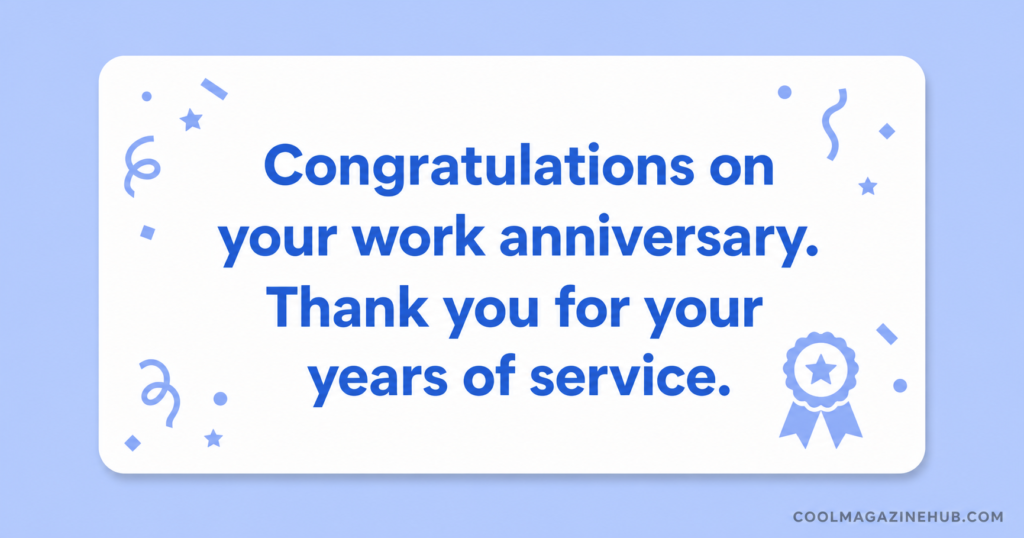 Professional Thank You Messages for Work Anniversaries and Milestones