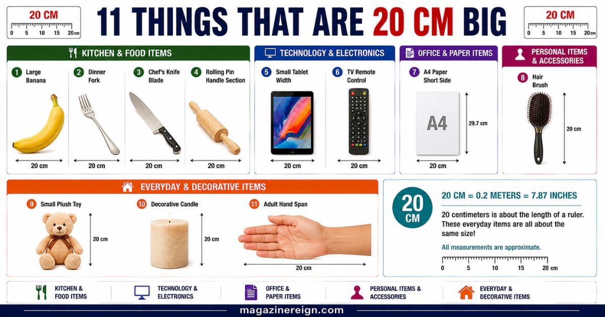 11 Common Things That Are 20 CM Big (With Real-Life Examples)