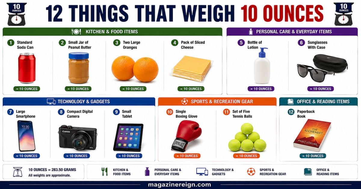 12 Things That Weigh 10 Ounces (Everyday Examples), 2026