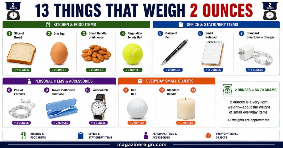 13 Things That Weigh 2 Ounces (Everyday Examples), 2026