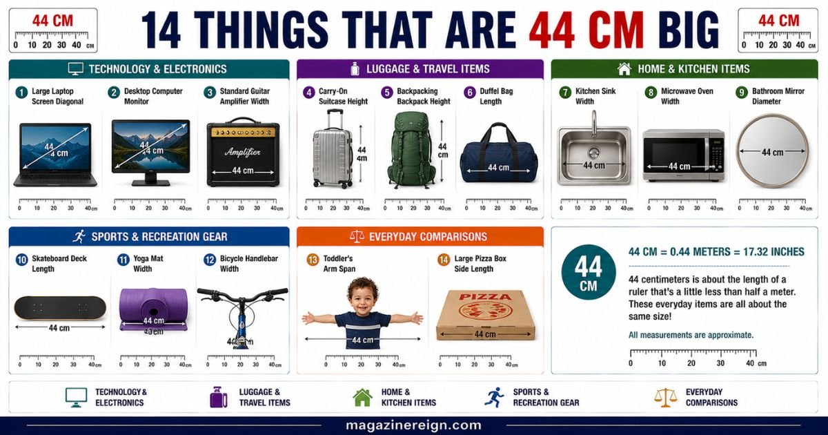 14 Common Things That Are 44 CM Big