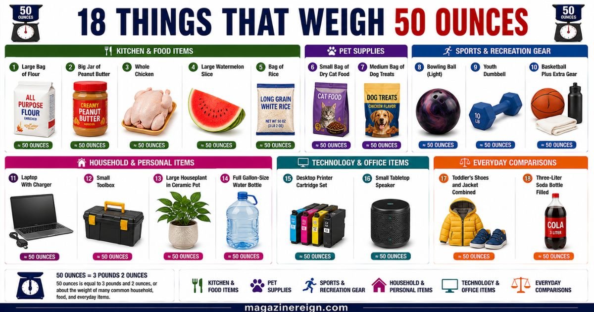 18 Things That Weigh 50 Ounces (Everyday Examples), 2026