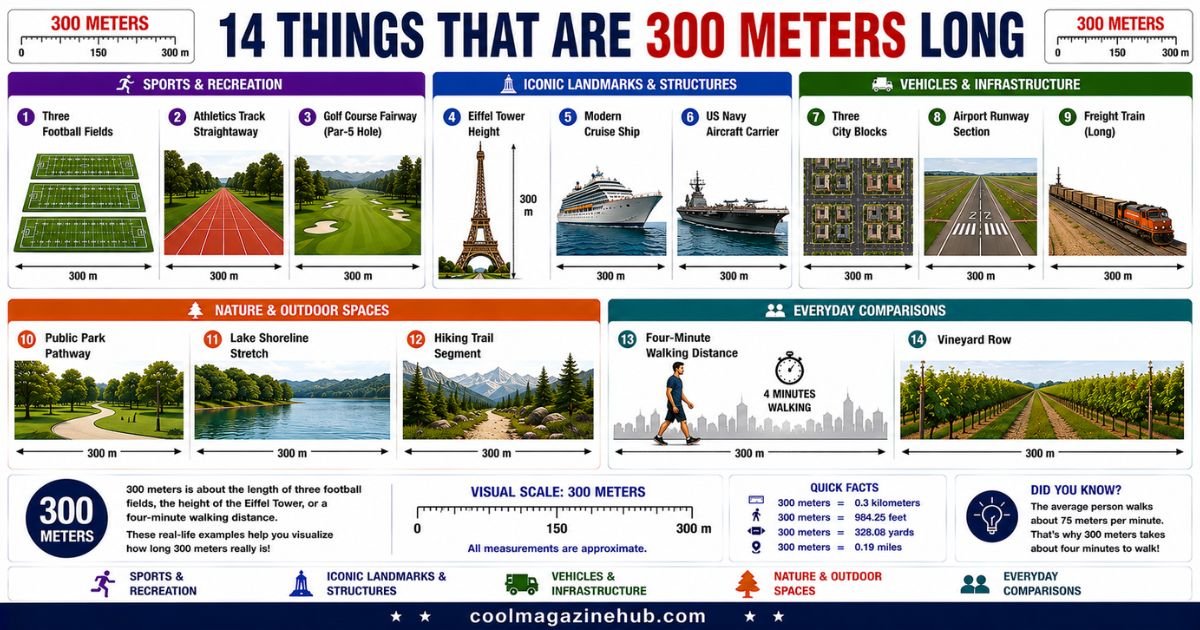 How Long Is 300 Meters 14 Common Things That Are 300 Meters Long