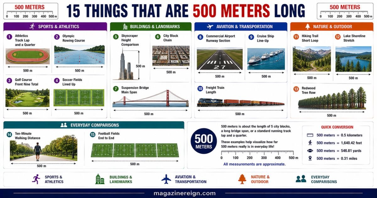How Long Is 500 Meters 16 Common Things That Are 500 Meters Long