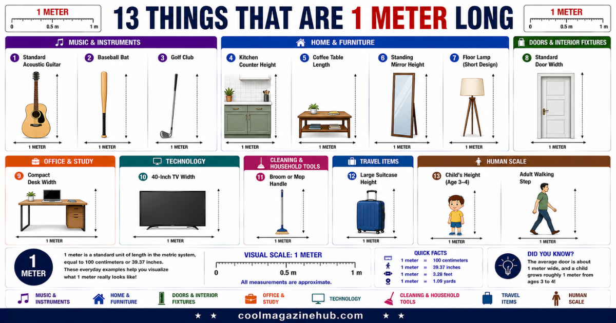 How Long Is A Meter 13 Common Things (With Real-Life Examples)